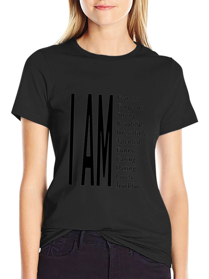 I AM Positive Affirmation T-Shirt - Black