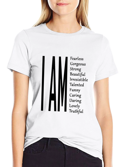 I AM Positive Affirmation T-Shirt - Black