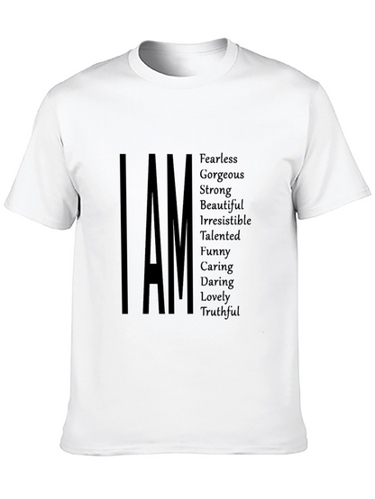 I AM Positive Affirmation T-Shirt - Black