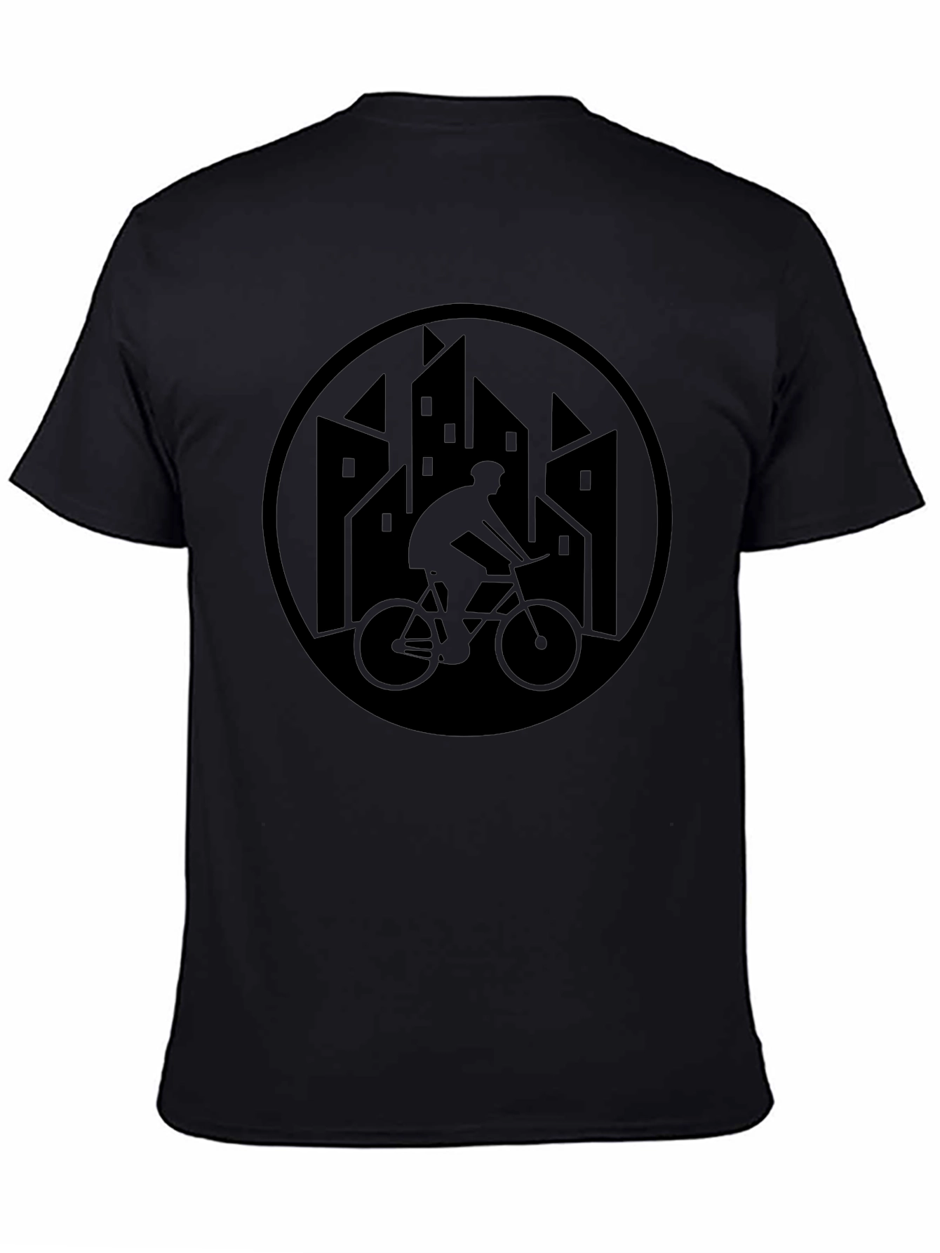 Urban Cyclist Graphic T-Shirt - Black