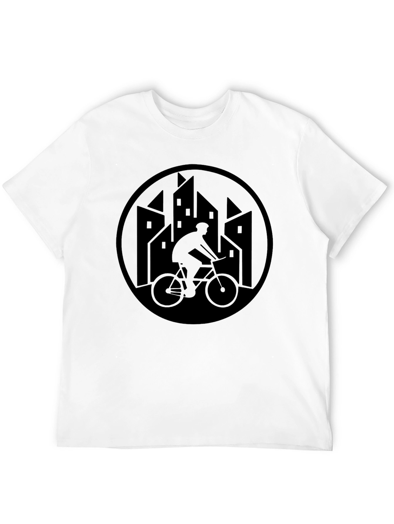 Urban Cyclist Graphic T-Shirt - Black