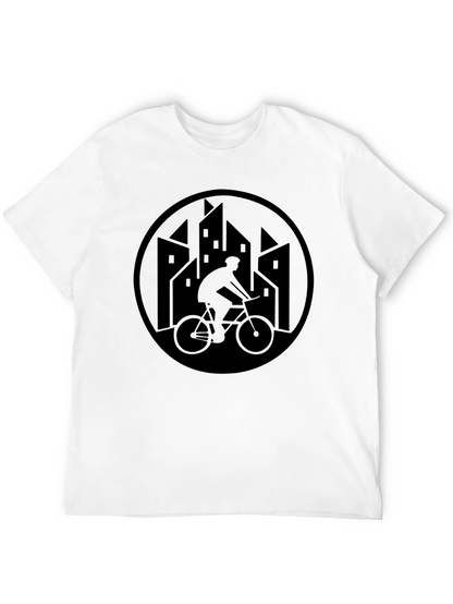 Urban Cyclist Graphic T-Shirt - Black