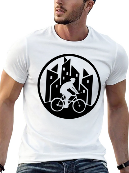 Urban Cyclist Graphic T-Shirt - Black