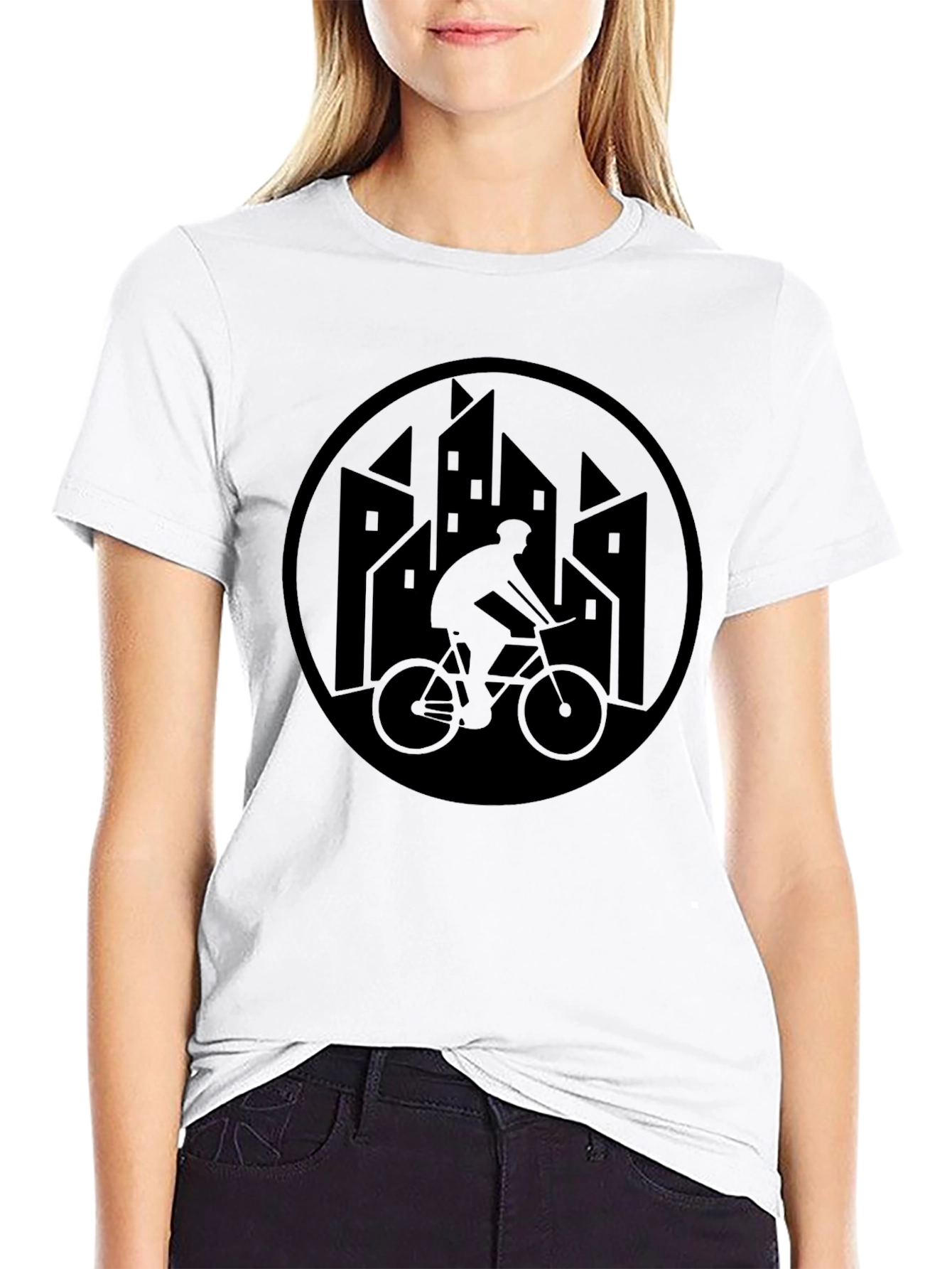 Urban Cyclist Graphic T-Shirt - Black