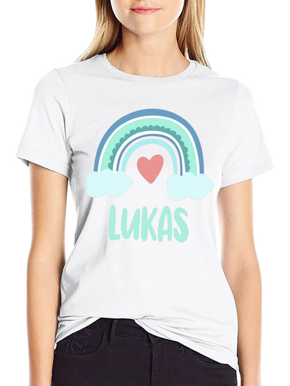Lukas Rainbow Heart Custom T-Shirt