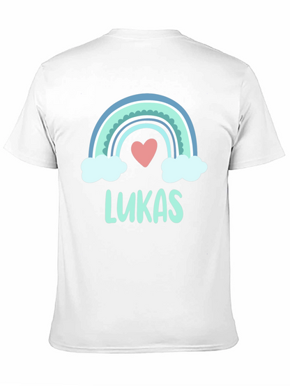 Lukas Rainbow Heart Custom T-Shirt