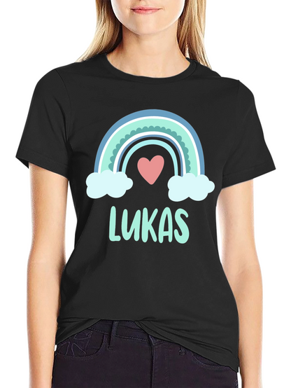 Lukas Rainbow Heart Custom T-Shirt
