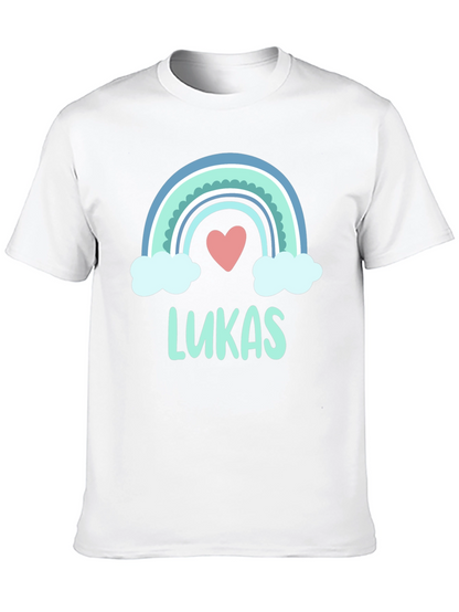Lukas Rainbow Heart Custom T-Shirt