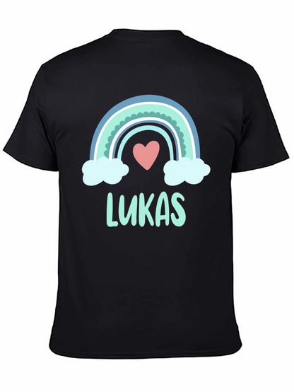 Lukas Rainbow Heart Custom T-Shirt