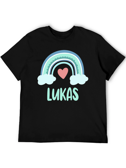 Lukas Rainbow Heart Custom T-Shirt
