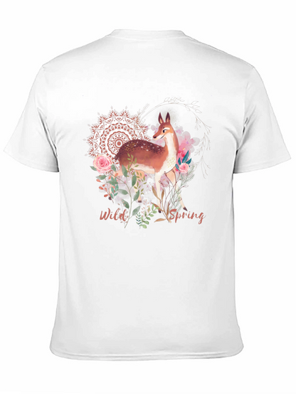 Wild Spring Deer Graphic Tee