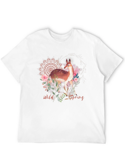 Wild Spring Deer Graphic Tee