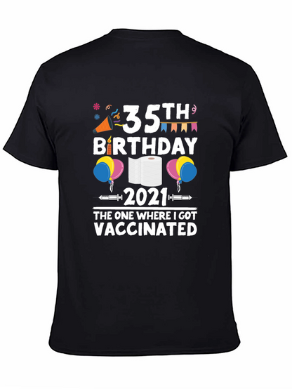 35th Birthday 2021 Vaccinated T-Shirt