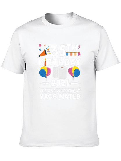 35th Birthday 2021 Vaccinated T-Shirt