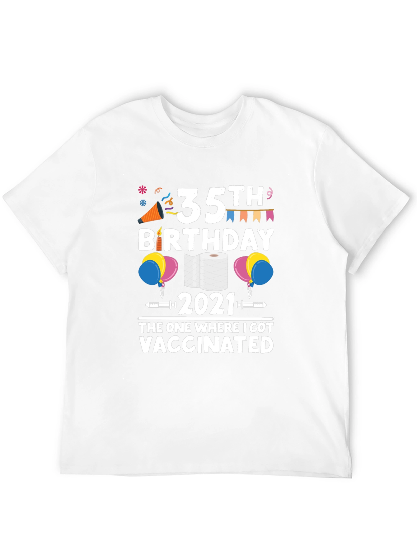 35th Birthday 2021 Vaccinated T-Shirt