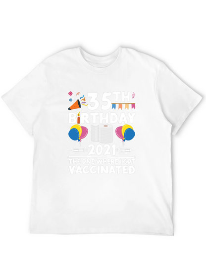 35th Birthday 2021 Vaccinated T-Shirt