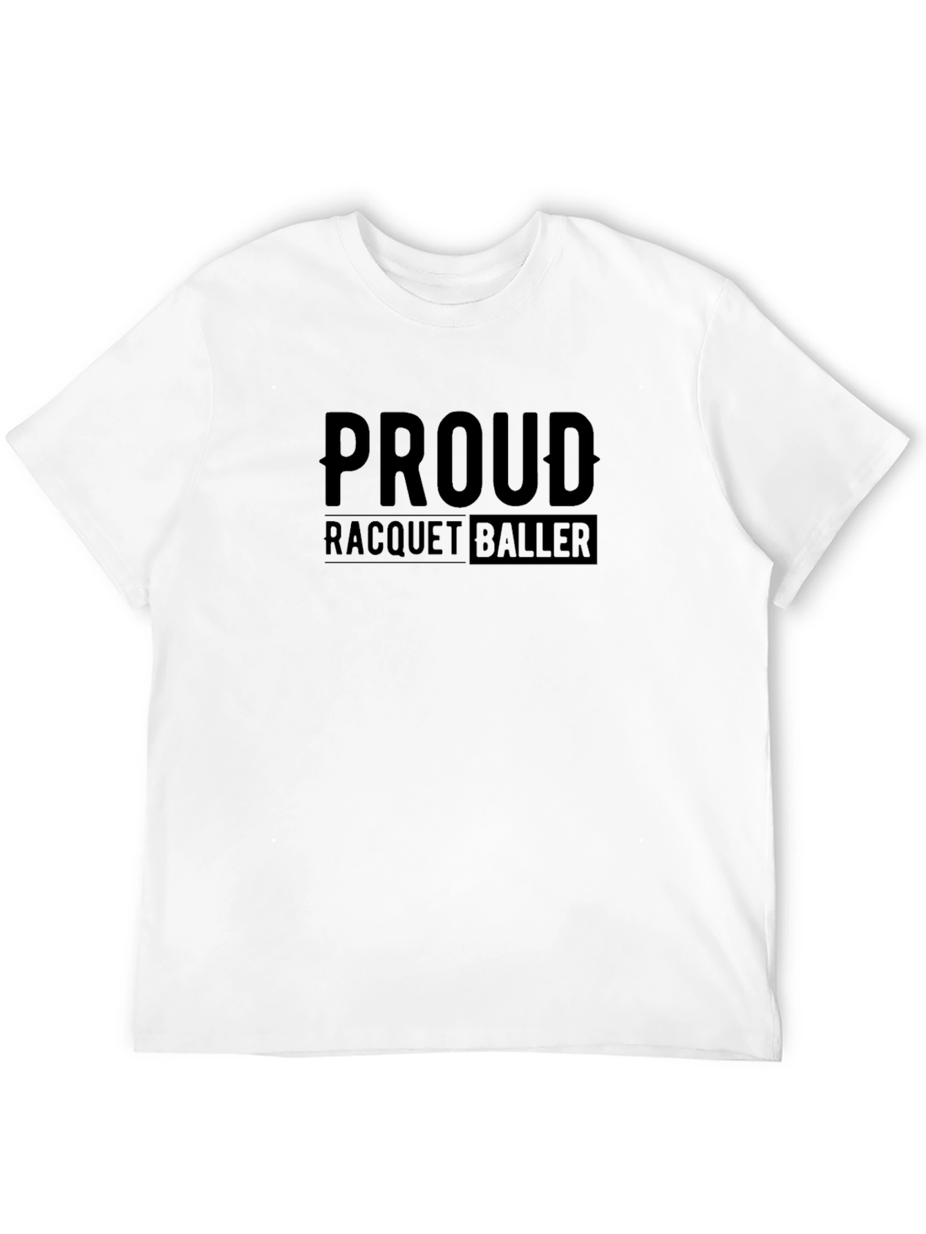 Proud Racquetballer Black T-Shirt