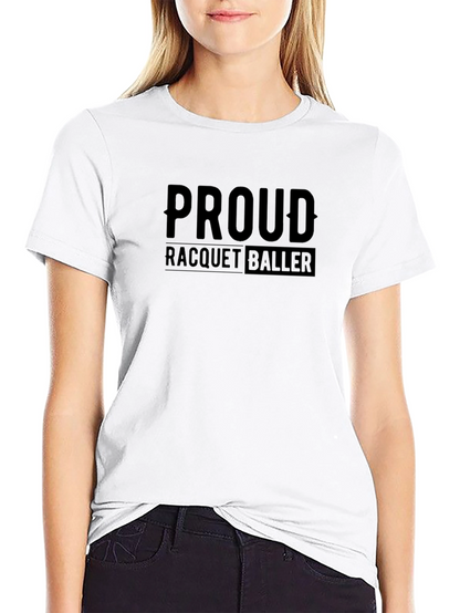 Proud Racquetballer Black T-Shirt
