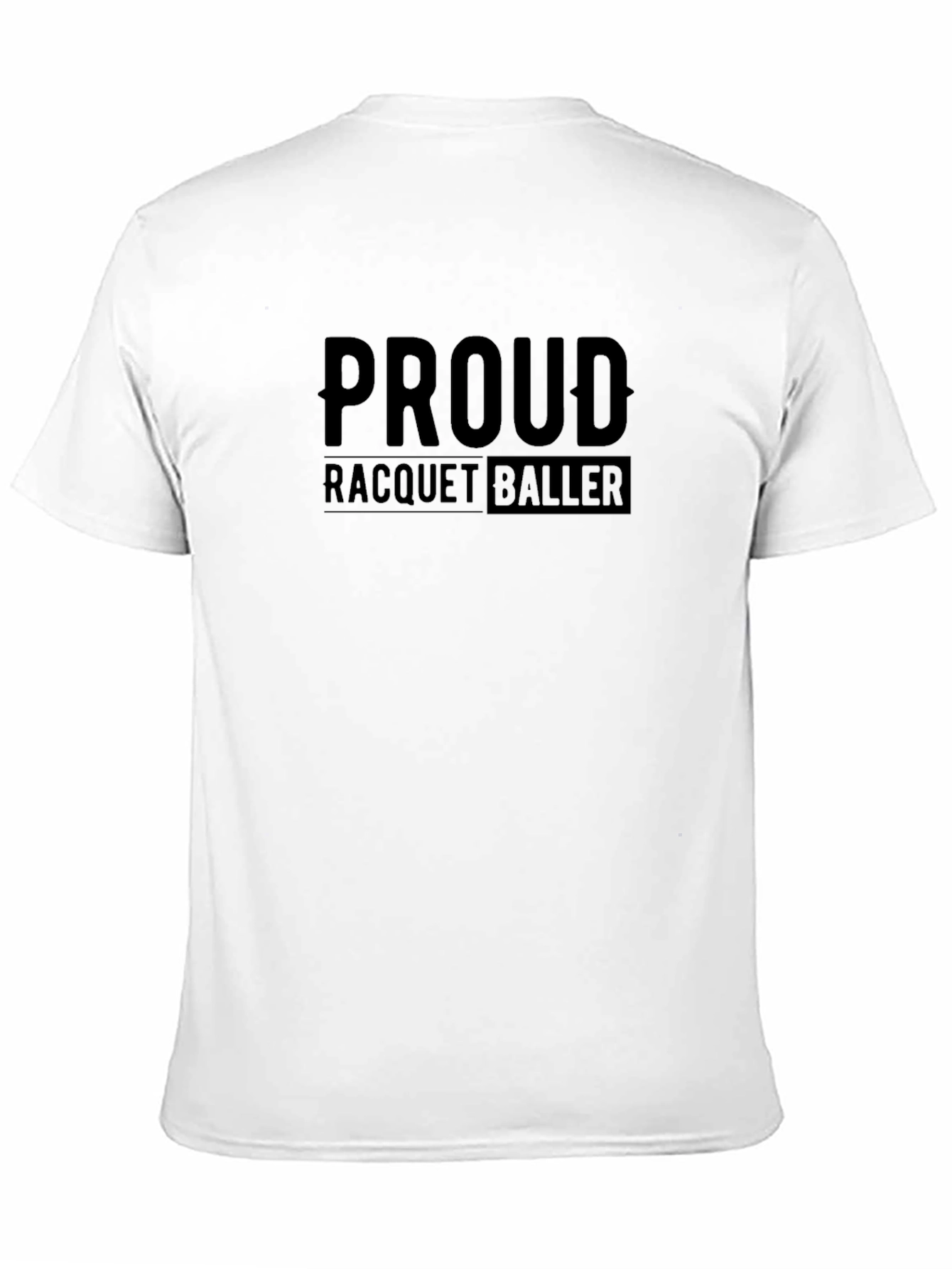 Proud Racquetballer Black T-Shirt