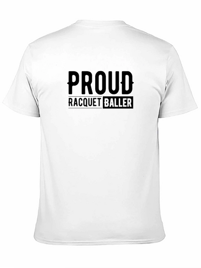 Proud Racquetballer Black T-Shirt