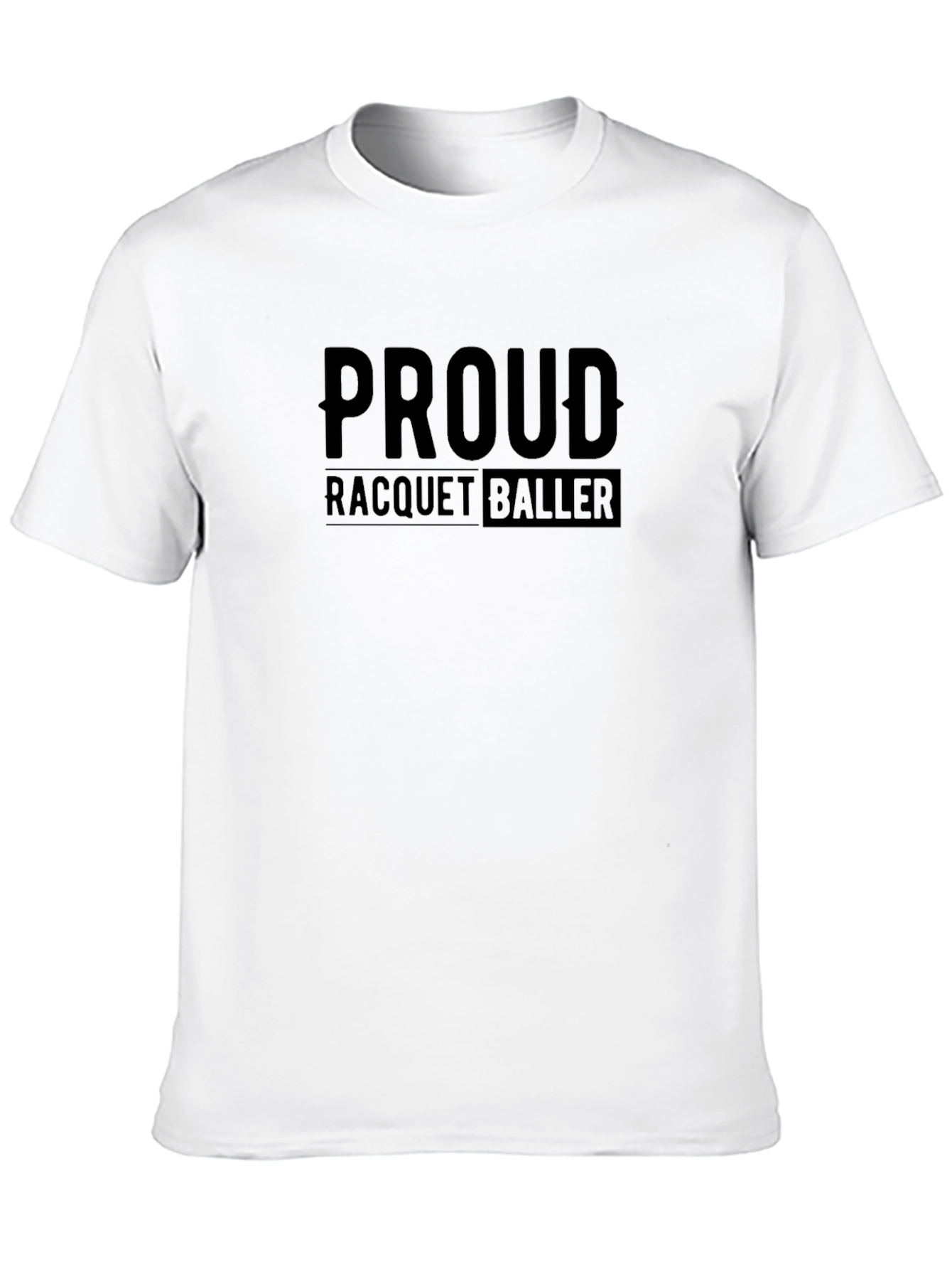 Proud Racquetballer Black T-Shirt