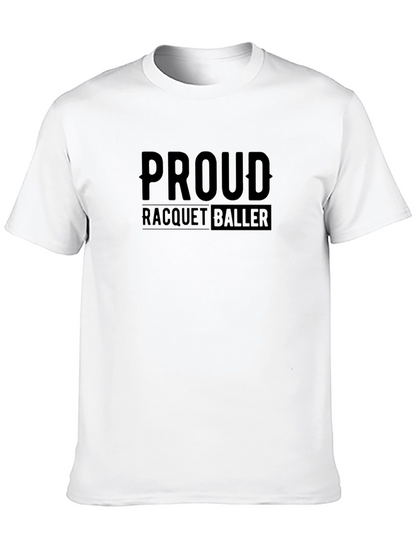 Proud Racquetballer Black T-Shirt