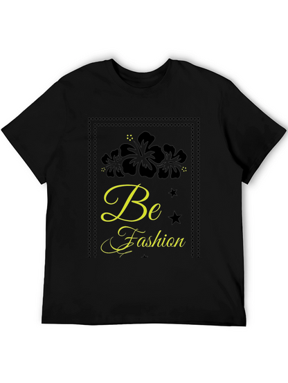 Black Floral Fashion Tee
