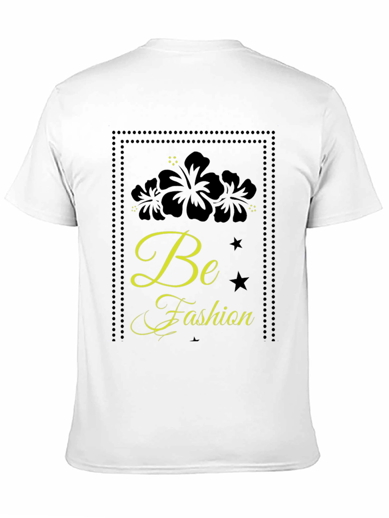 Black Floral Fashion Tee