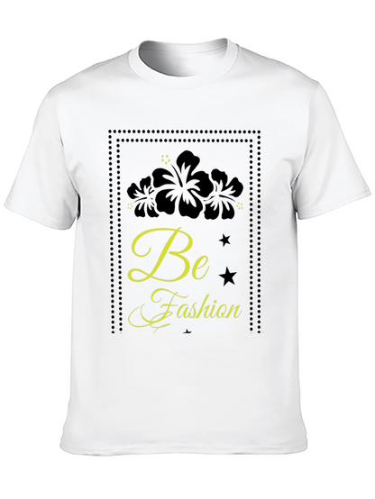 Black Floral Fashion Tee