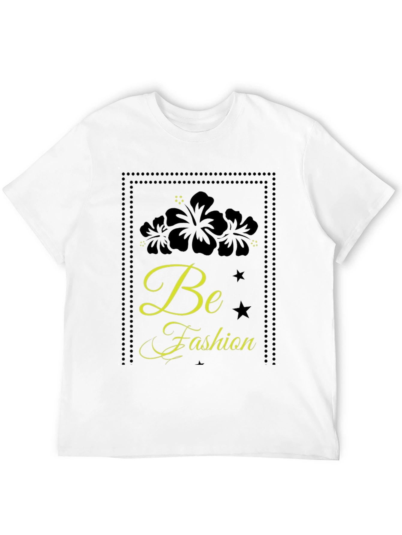 Black Floral Fashion Tee
