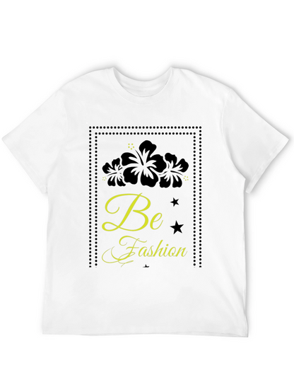 Black Floral Fashion Tee