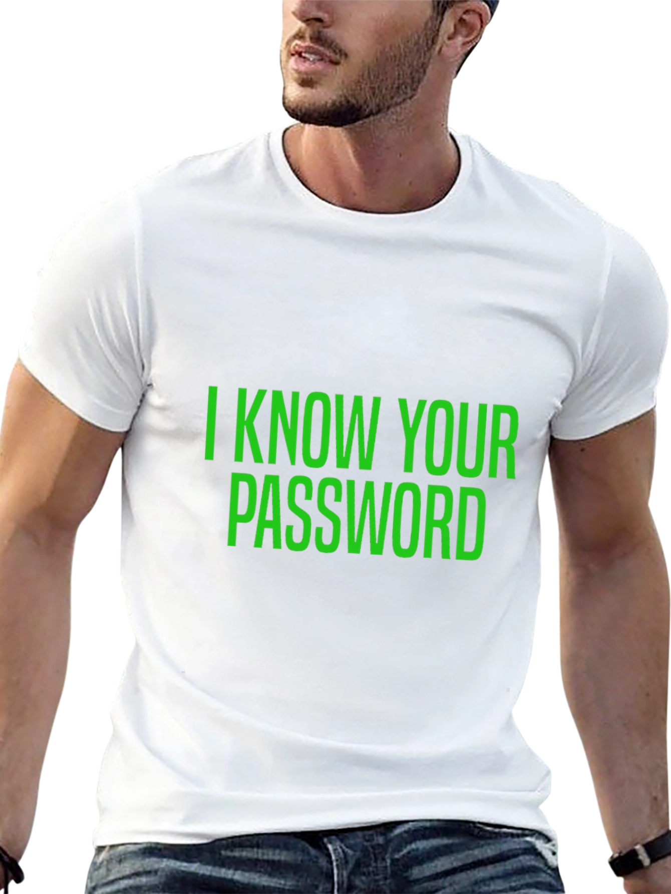 I Know Your Password Black T-Shirt