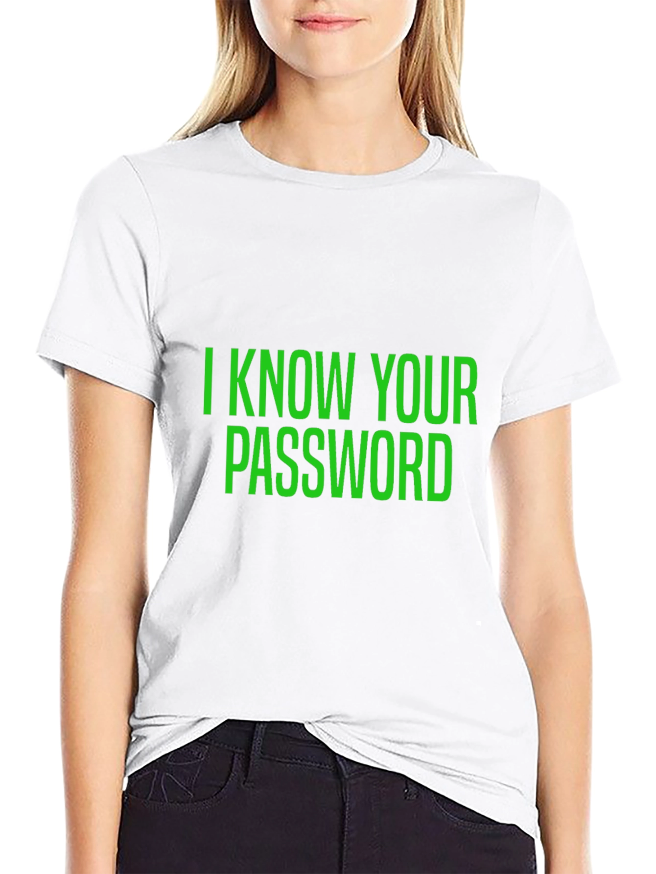 I Know Your Password Black T-Shirt