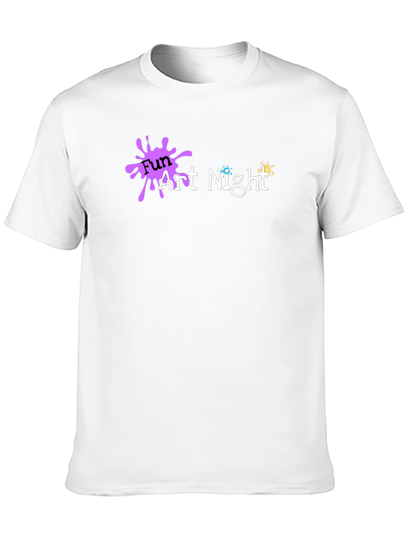 Fun Art Night Black T-Shirt