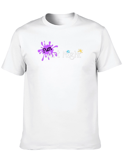 Fun Art Night Black T-Shirt