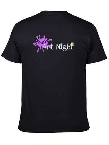 Fun Art Night Black T-Shirt