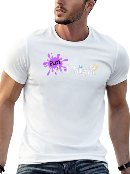Fun Art Night Black T-Shirt