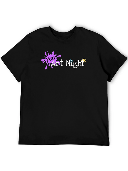 Fun Art Night Black T-Shirt