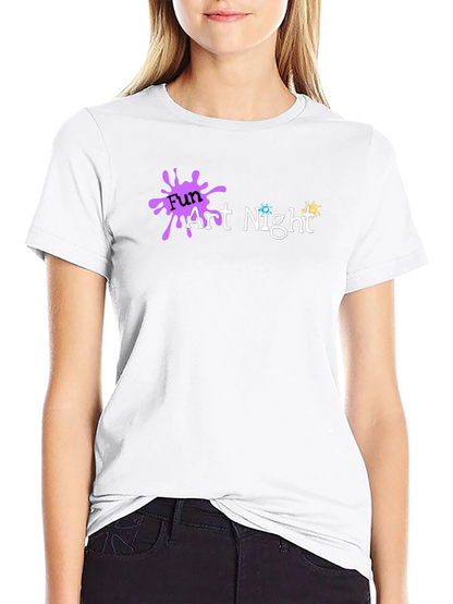 Fun Art Night Black T-Shirt