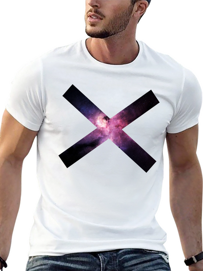 Galaxy X Graphic Black T-Shirt
