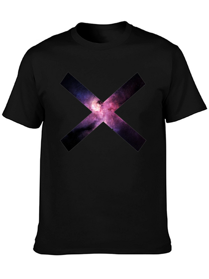 Galaxy X Graphic Black T-Shirt