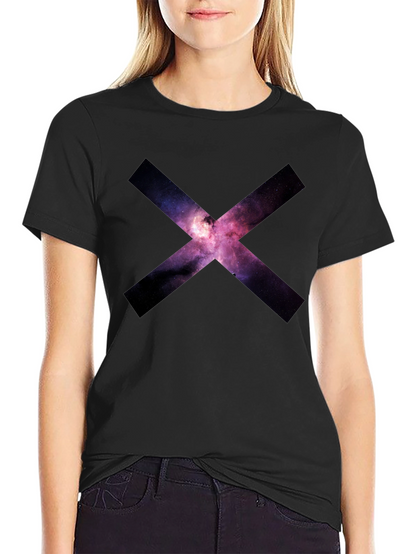 Galaxy X Graphic Black T-Shirt