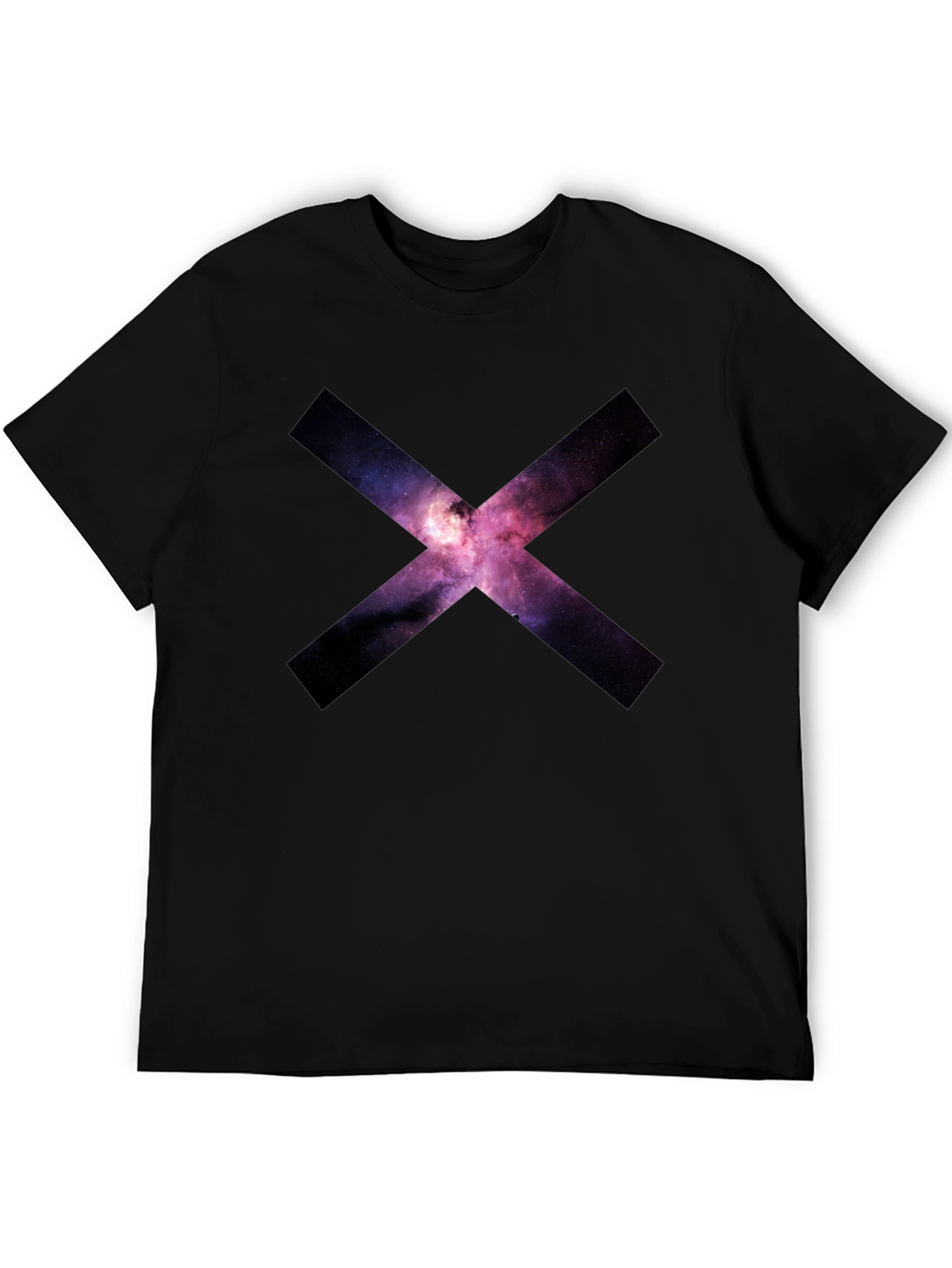 Galaxy X Graphic Black T-Shirt