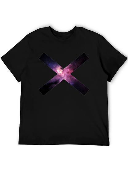Galaxy X Graphic Black T-Shirt