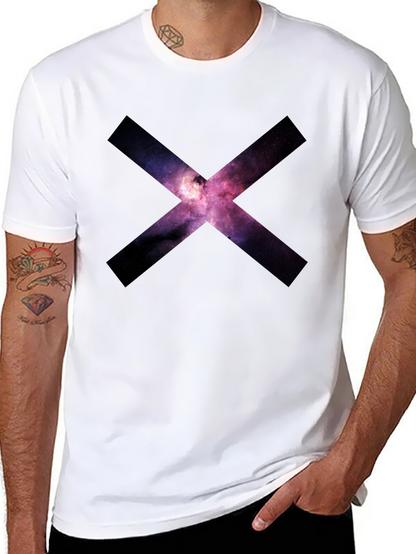 Galaxy X Graphic Black T-Shirt