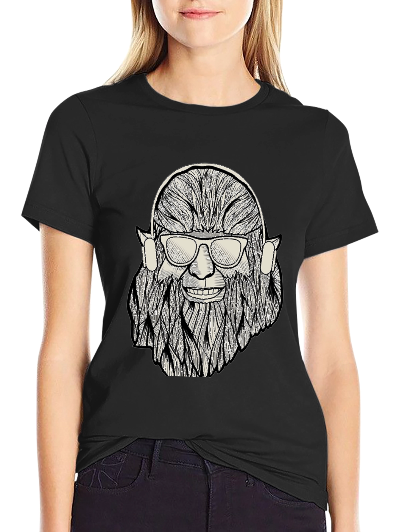 Bigfoot DJ T-Shirt - Funny Sasquatch Rave Party Tee