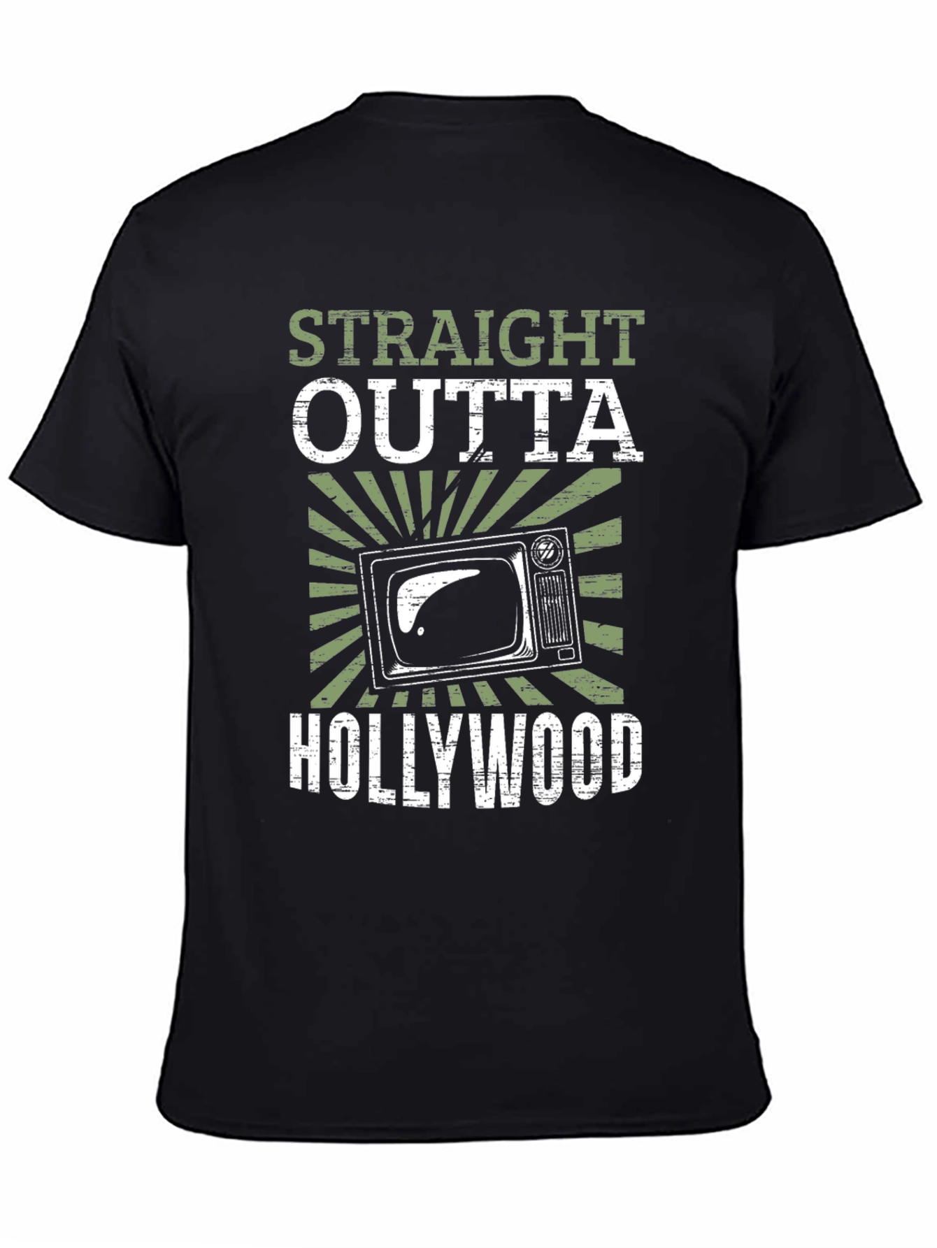 Straight Outta Hollywood Black Graphic Tee