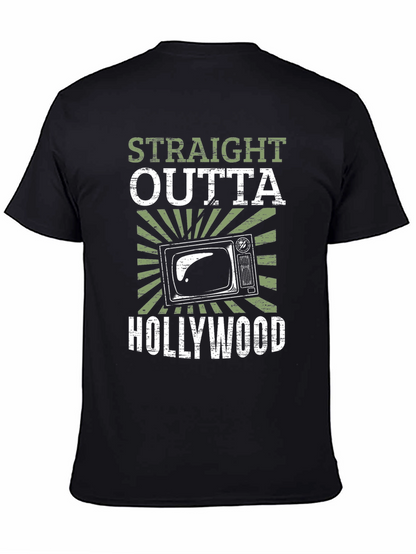 Straight Outta Hollywood Black Graphic Tee