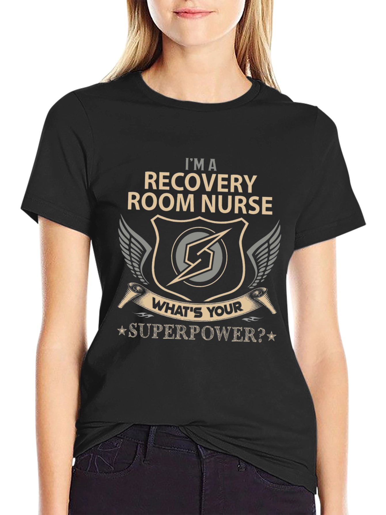 Recovery Room Nurse Superpower Graphic T-Shirt