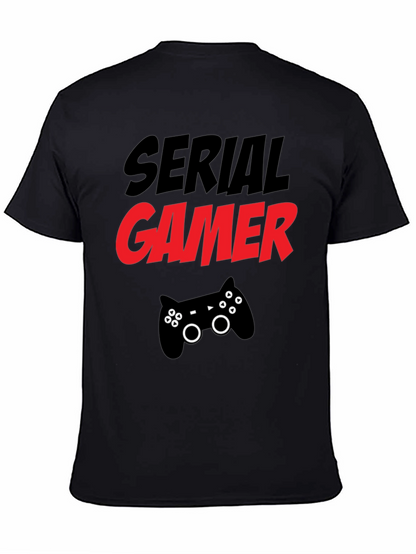 Serial Gamer T-Shirt - Black Gaming Tee